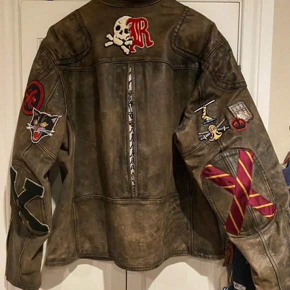 Polo Ralph Lauren Black Motorcycle Leather Jacket XXL / 2XL Polo Ralph Lauren Black Motorcycle Leather Jacket XXL / 2XL